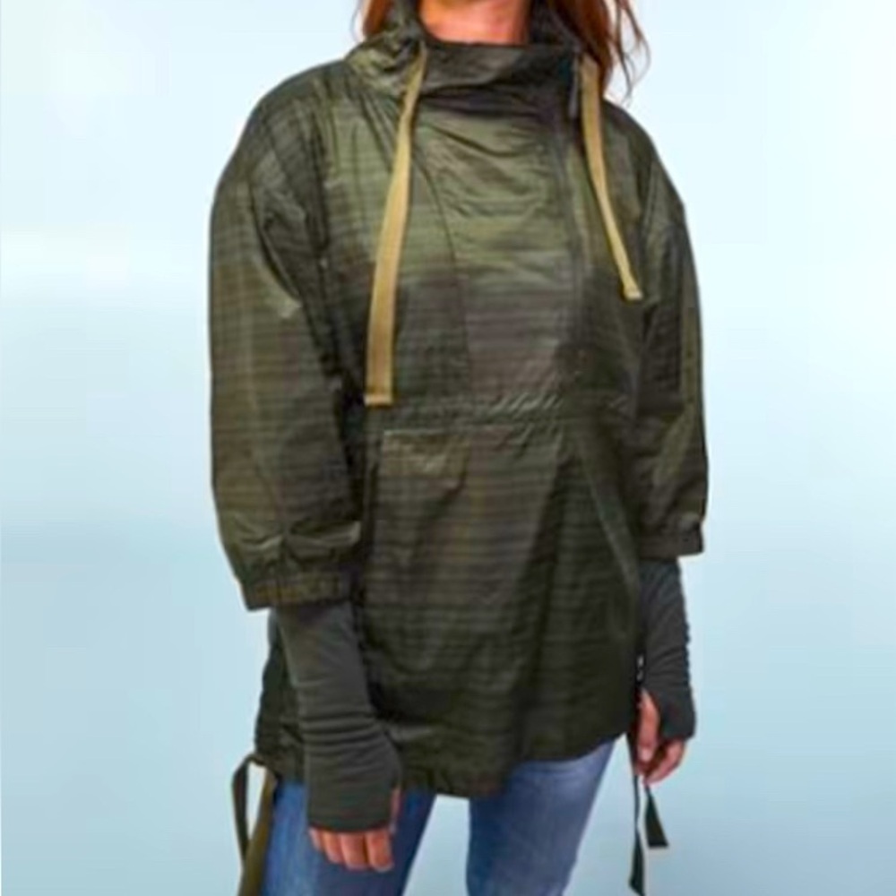 REI Olive Green Utility Anorak Pullover Jacket
